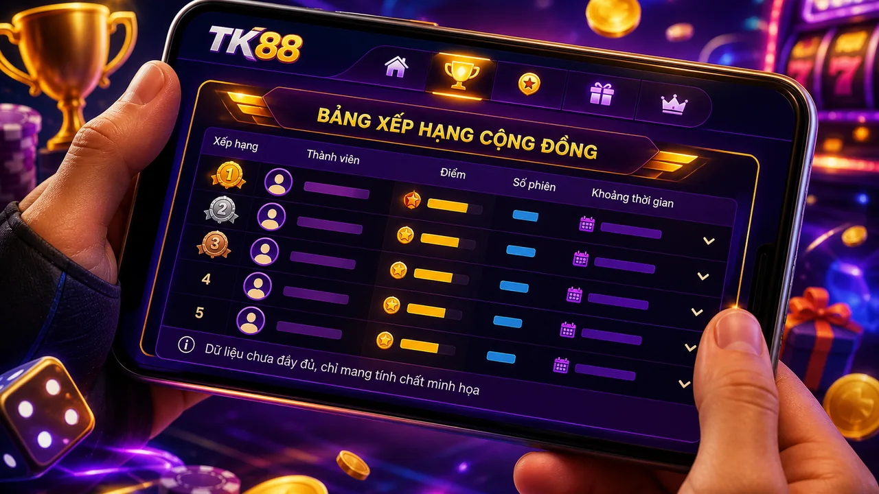 Đọc bảng xếp hạng người chơi tk88 công bằng: hướng dẫn kiểm tra trên điện thoại